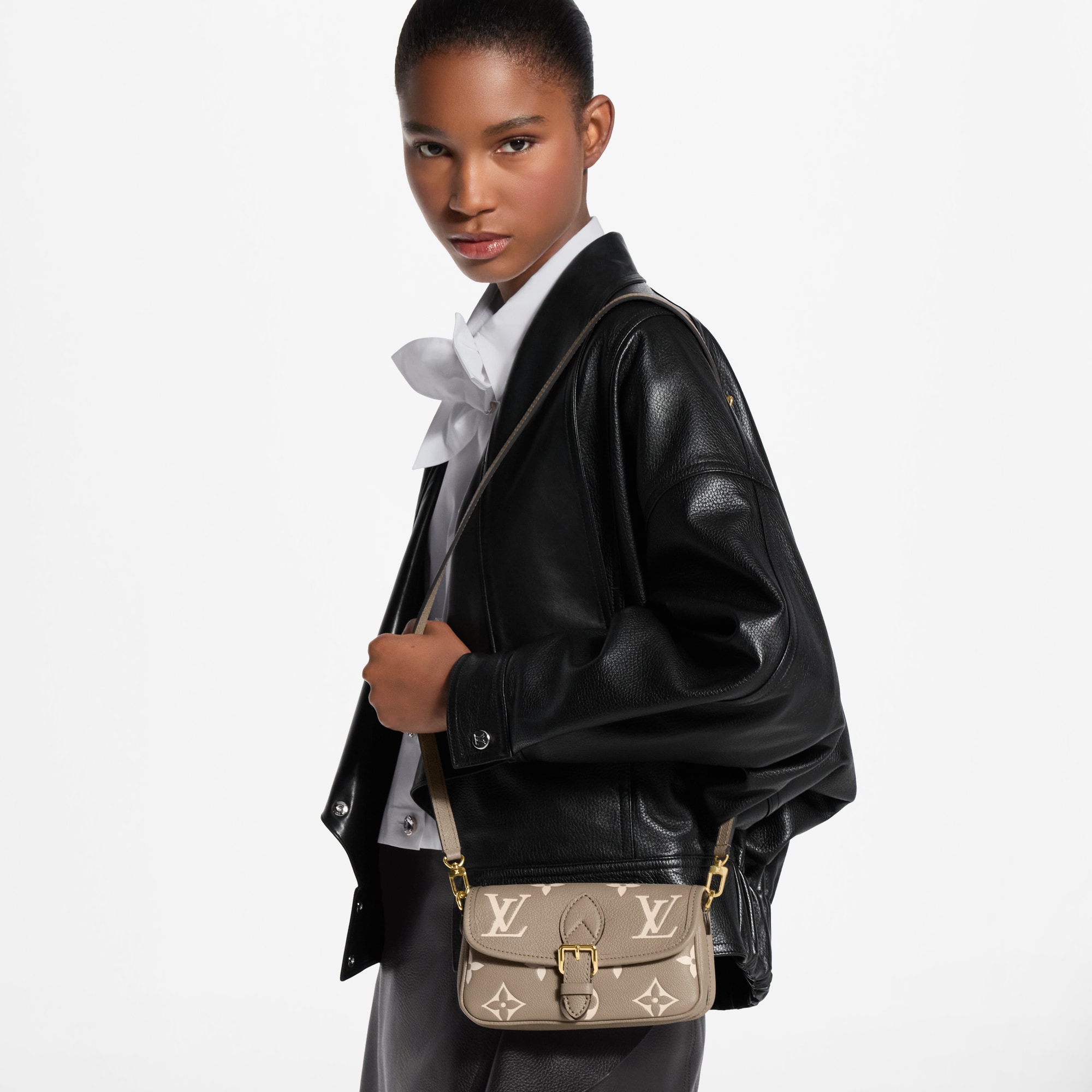 Nano Diane Bicolor Monogram Empreinte Leather - Women - Small